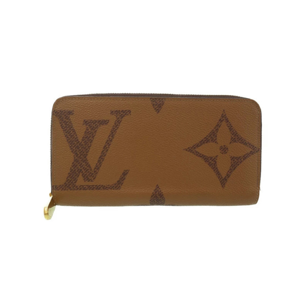 Louis Vuitton Giant Monogram Reverse Zippy Wallet Round Zipper Long